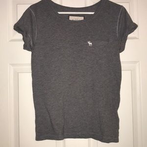 Abercrombie & Fitch grey pocket tee